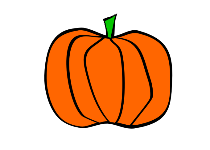 Pumpkin Line Drawing Clipart - Free to use Clip Art Resource