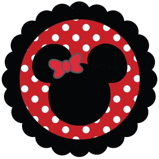 Clipart minnie mouse head with crown silhouette