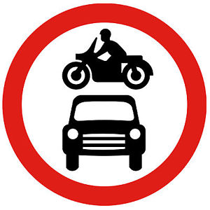 ROAD SIGNS (NO CARS OR MOTORCYCLES) - NOVELTY FRIDGE MAGNET ...