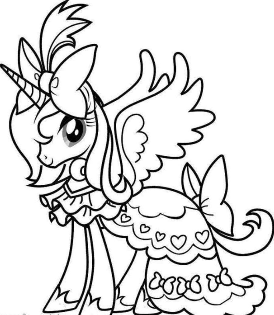 Winged Unicorn Coloring Pages ClipArt Best