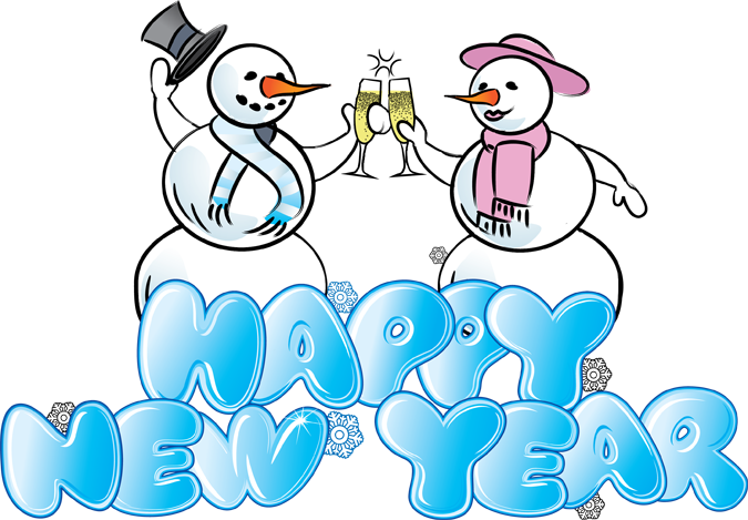 Happy new year clipart free