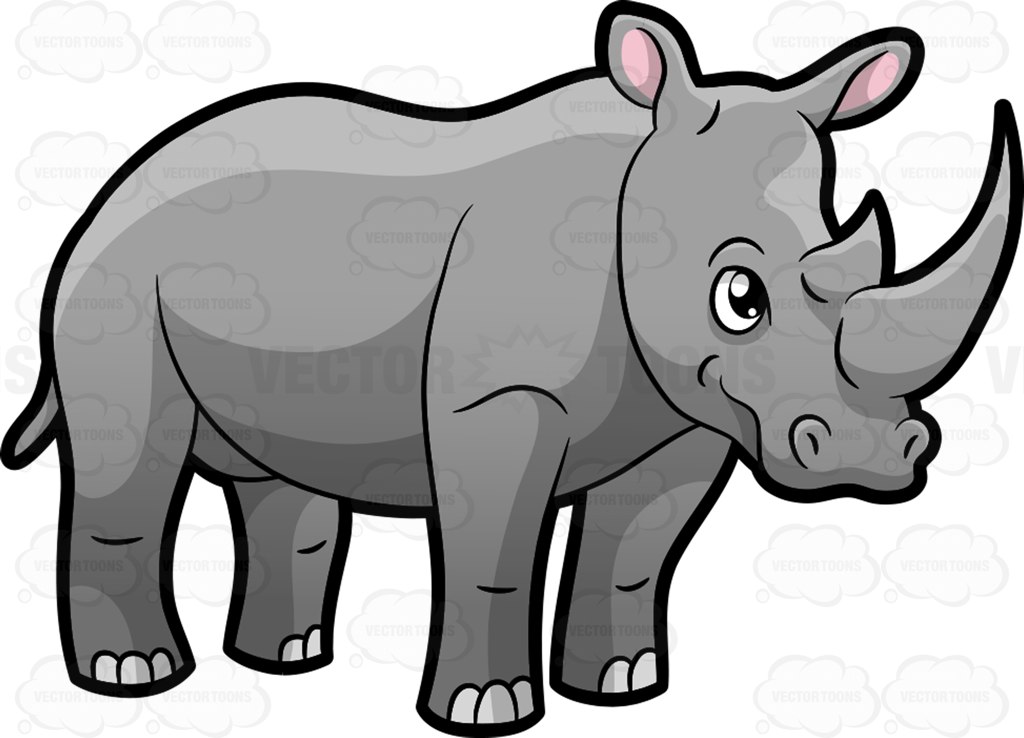 Cartoon Rhino Clipart Best