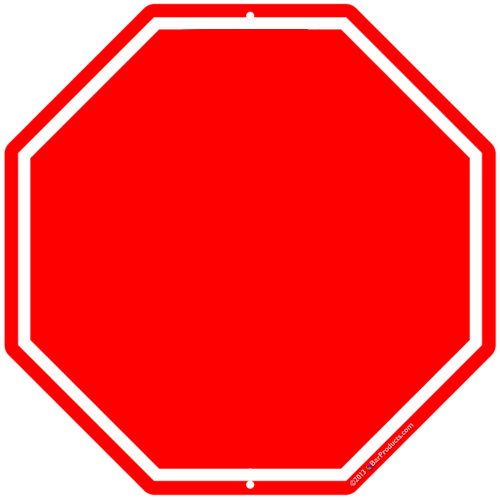 Clip art blank stop sign