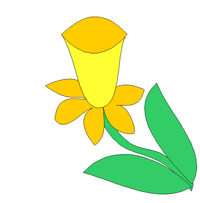 Daffodil Template - ClipArt Best