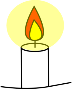 Candle Flame Clipart Black And White - Free ...