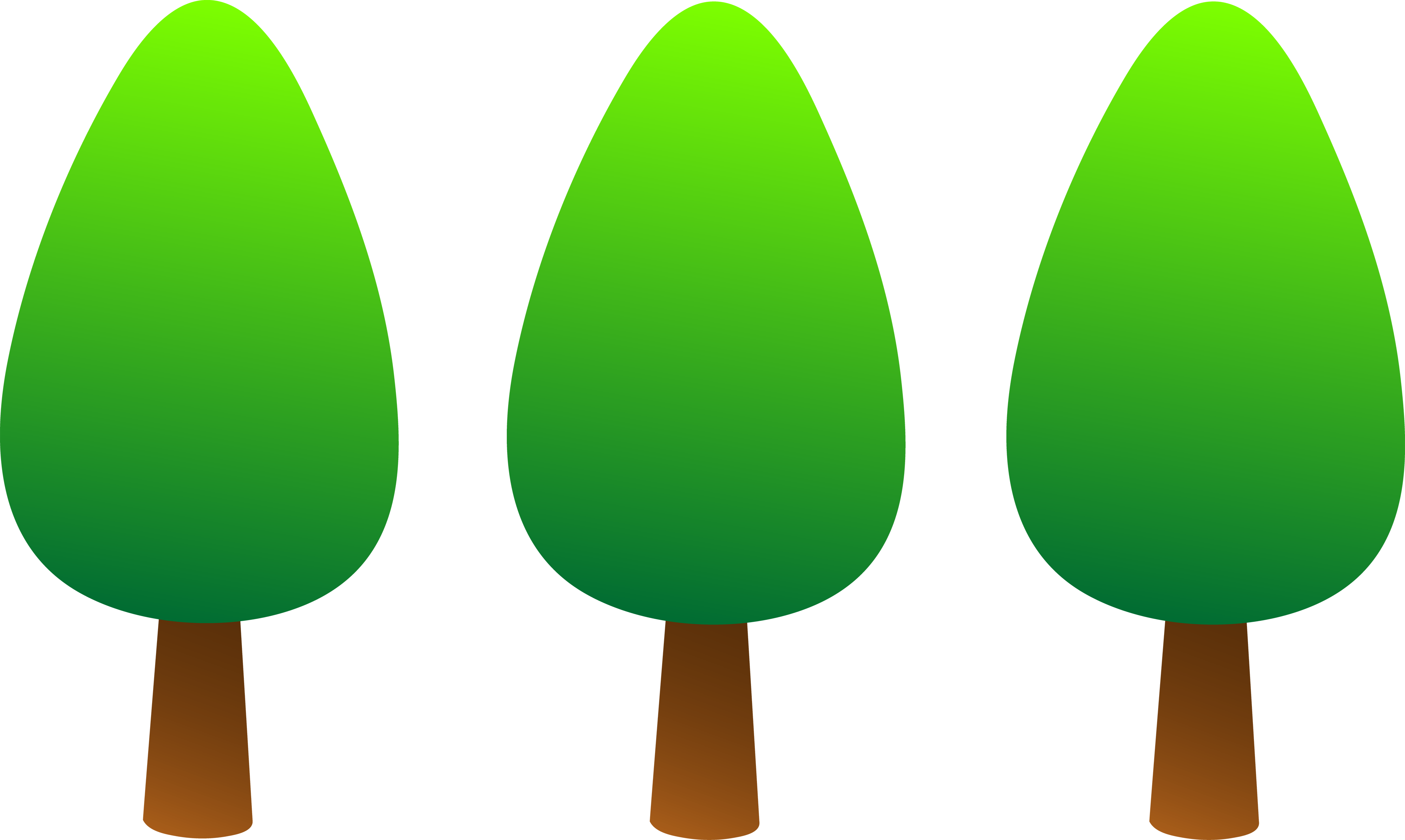 Free cartoon tree clipart