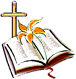 Cross and bible clipart