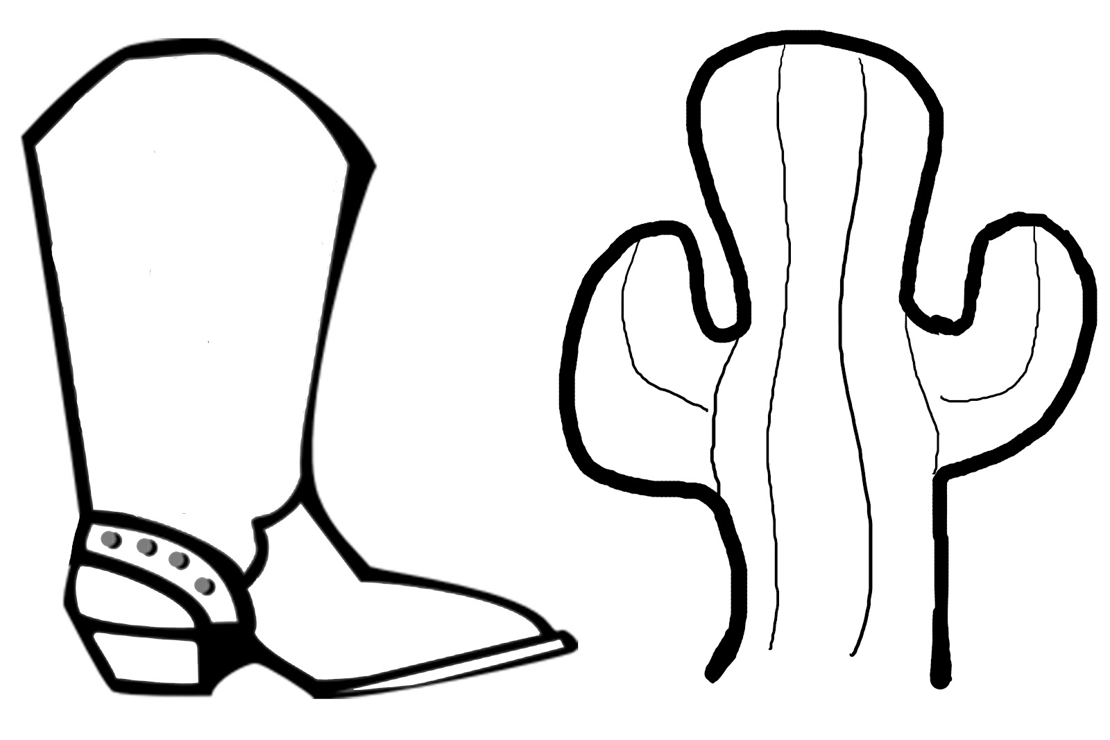 Cowboy Boots Coloring Page | GuthrieMedia