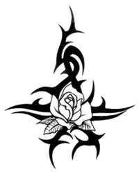 Tattoo Rosa Tribal - ClipArt Best