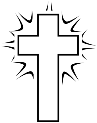 White cross clipart