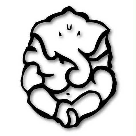 Lord Ganesh Black And White Flickr Photo Sharing Clipart - Free to ...