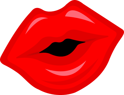 Cartoon lips clipart