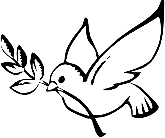 Peace clipart black and white