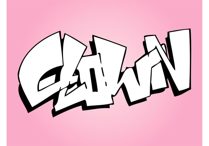 Clown Graffiti - Download Free Vector Art, Stock Graphics & Images