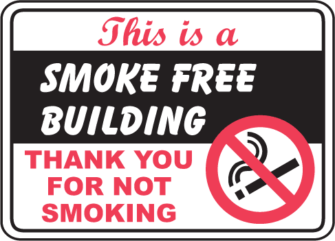 This Is A Smoke Free Building Sign R5418 - by SafetySign.com