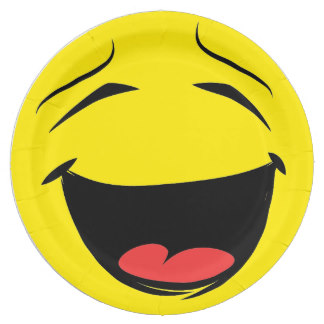 Laughing Smileys Plates | Zazzle