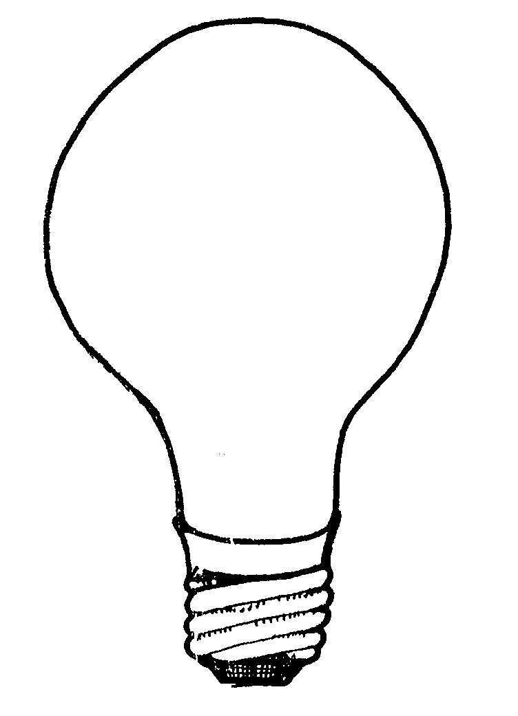 Lamp Black And White Clipart