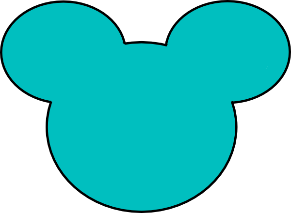 Mickey mouse outline clipart png