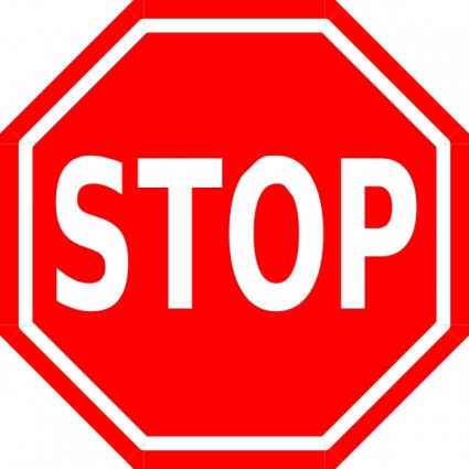 Clip art stop sign free