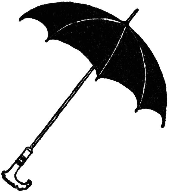 Umbrella black and white umbrella clip art black and white ...