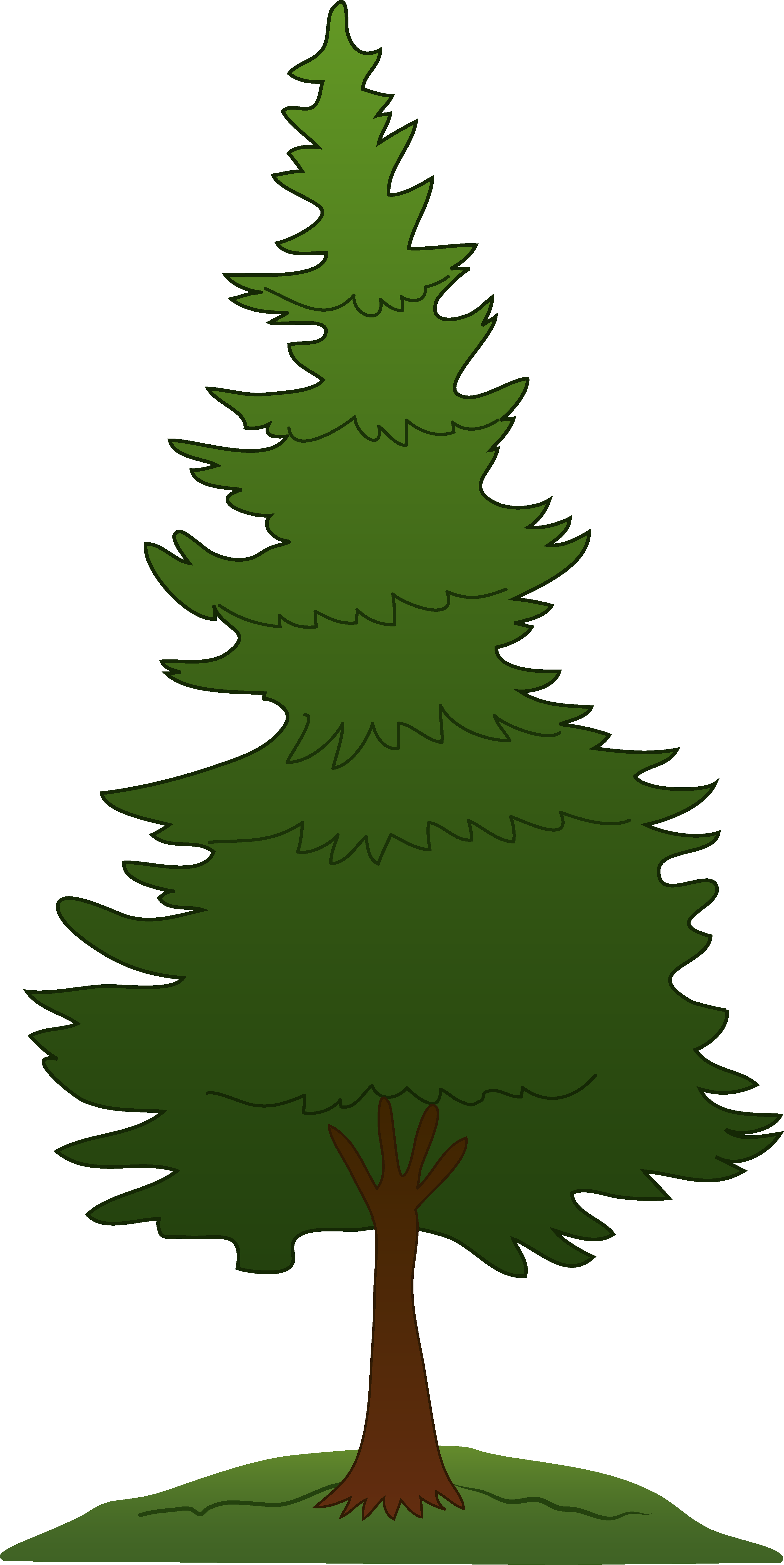Pine trees clip art