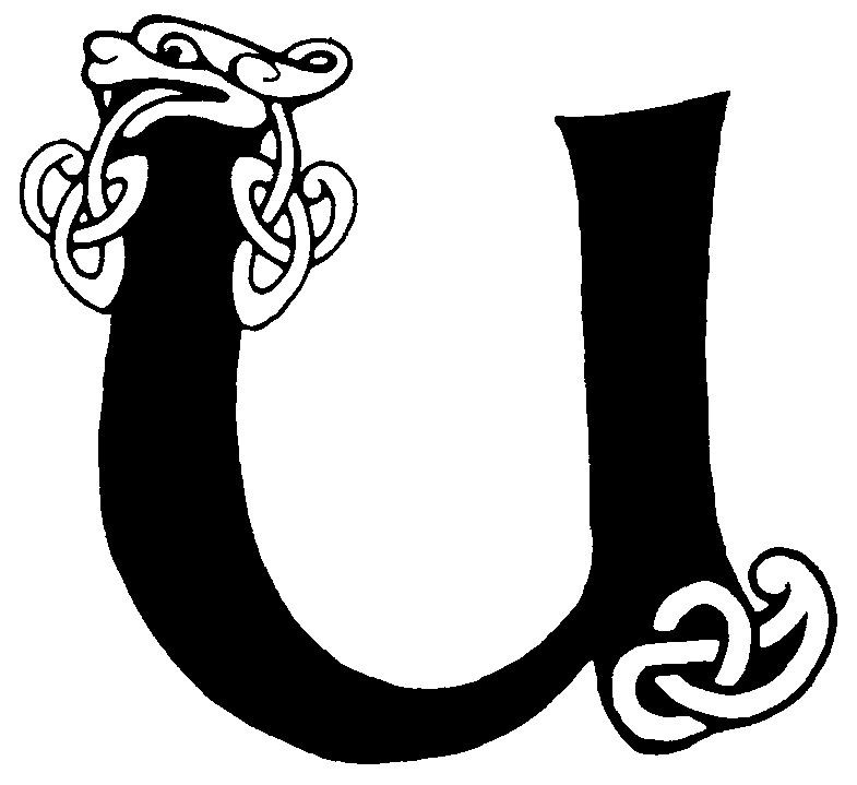 Celtic Lettering Alphabet