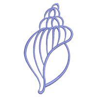 Seashell Outline - Wind Bell Embroidery | OregonPatchWorks