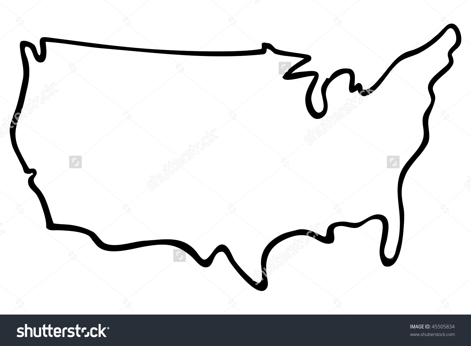 United States Outline - ClipArt Best