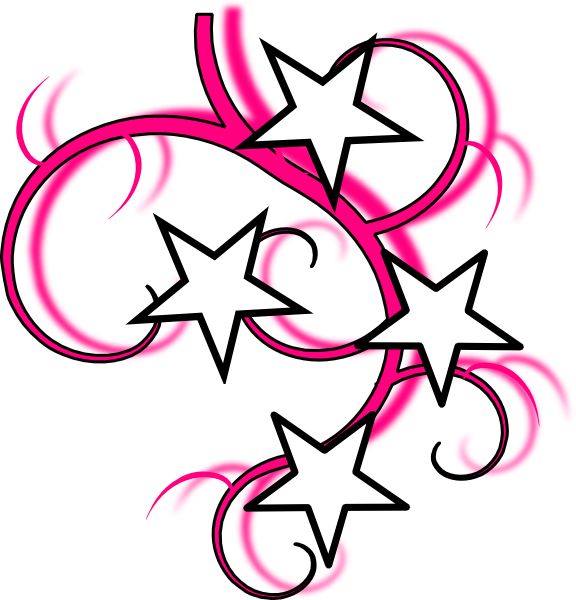 Star And Swirl Tattoo Designs