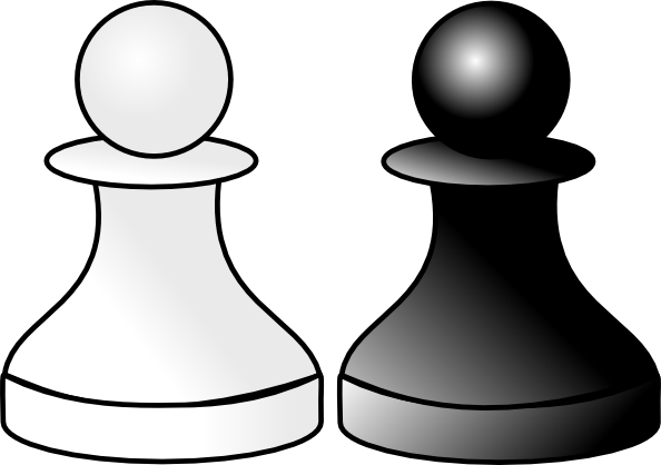 Chess Black And White Clipart