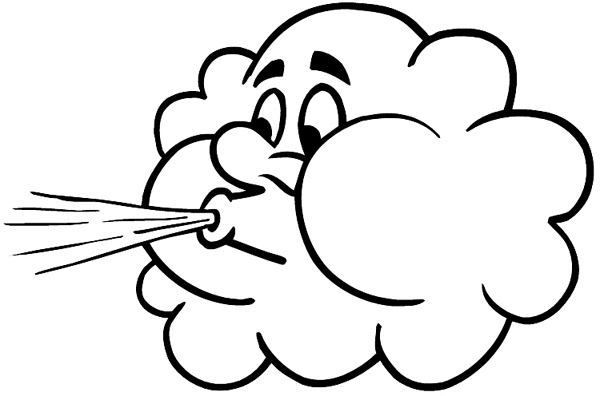 Cloud Blowing Wind Cartoon - ClipArt Best - ClipArt Best