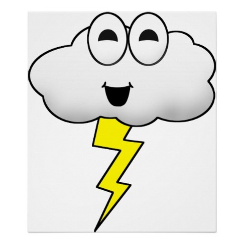 Thunderstorm Cartoon Clipart - Free to use Clip Art Resource