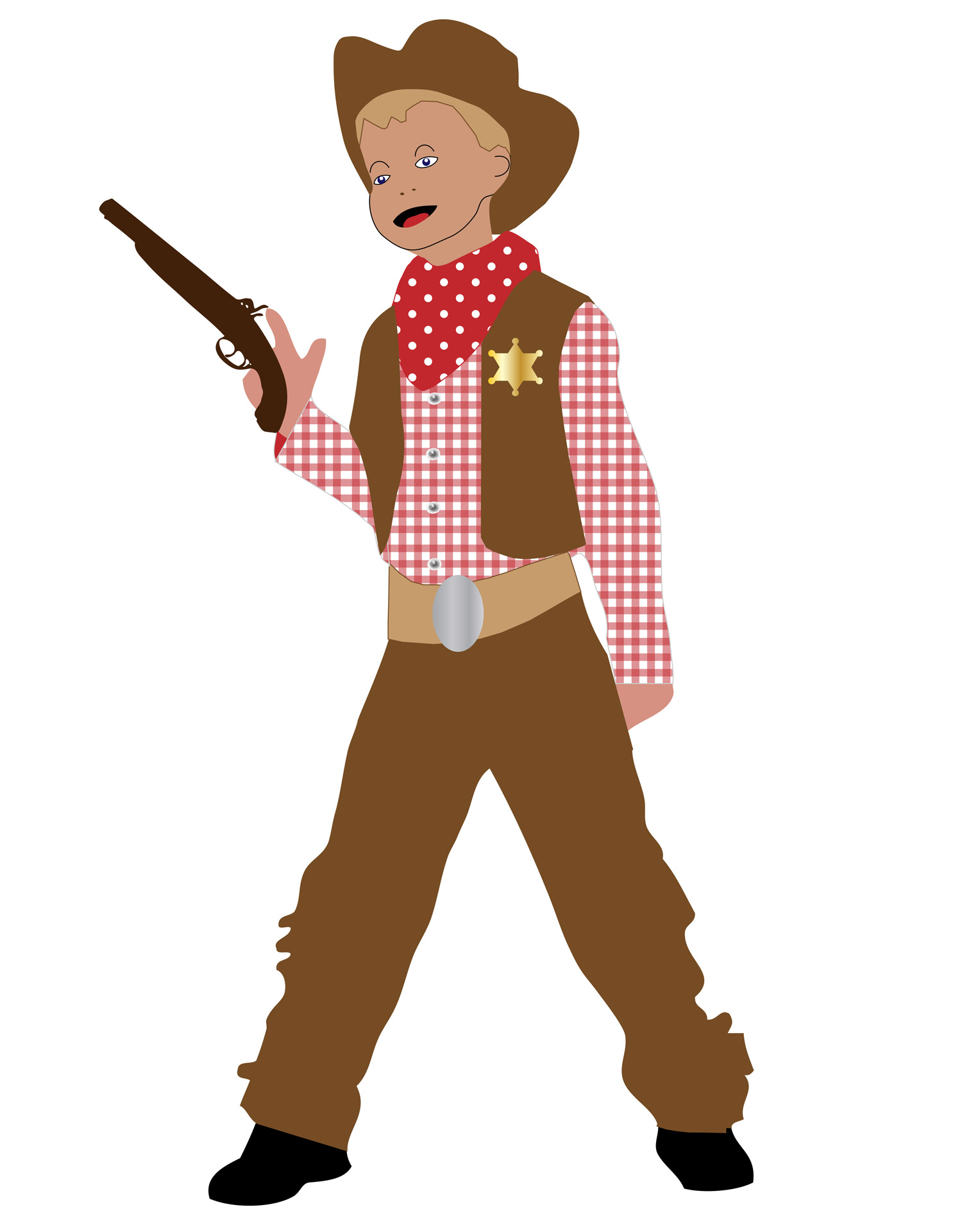 Cowboy Clipart For Kids Free - Free Clipart Images