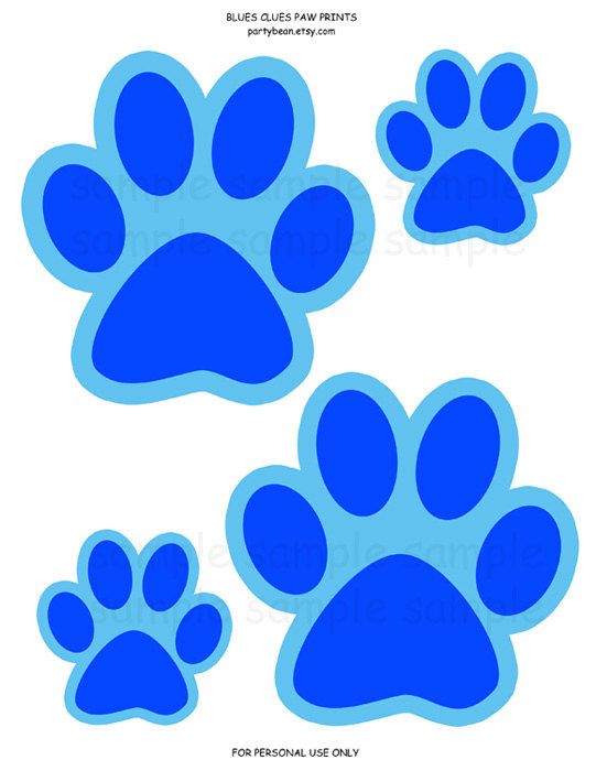 Blues Clues Paw Print Printable ClipArt Best