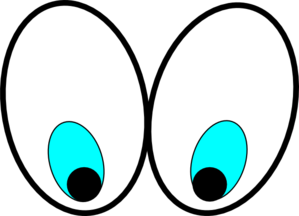 Clipart eyes looking down