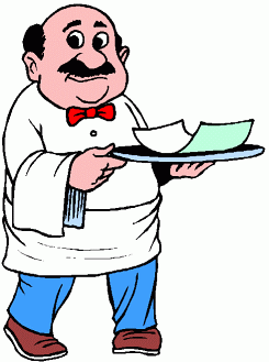 Waiter Waitress Clipart