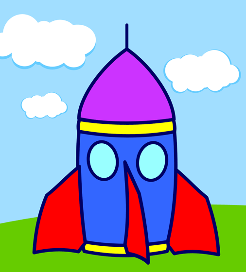 Rocket Animated Clipart