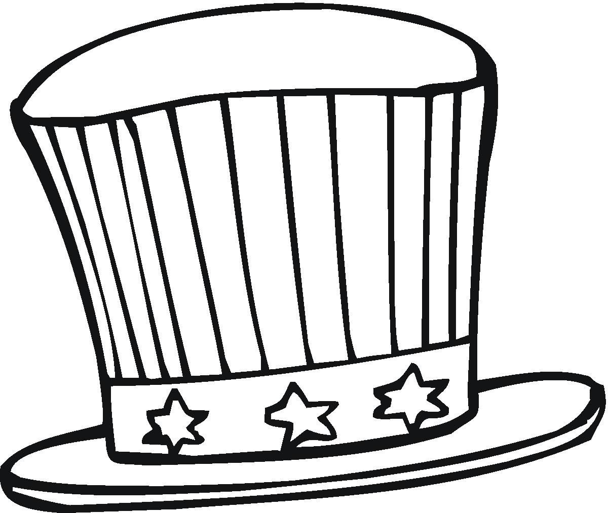Free Printable Top Hat Coloring Page - AZ Coloring Pages