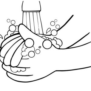 wash your hands clipart. hand washing for kids coloring pages hand ...