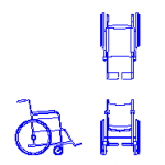 Wheelchair dwg block | max-cad.com