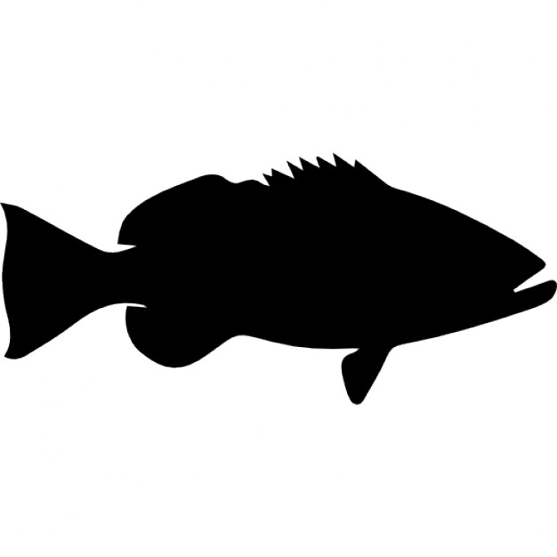 Fish shape of Cubera snapper Icons | Free Download