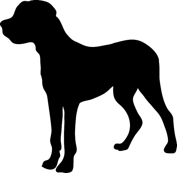 Free dog silhouette clipart