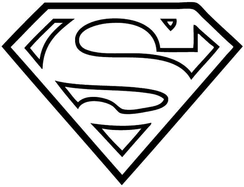 Printable 18 Superman Logo Coloring Pages 9593 - Superman Logo ...