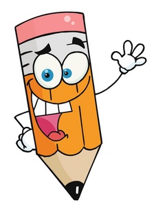 Pencil clipart cartoon