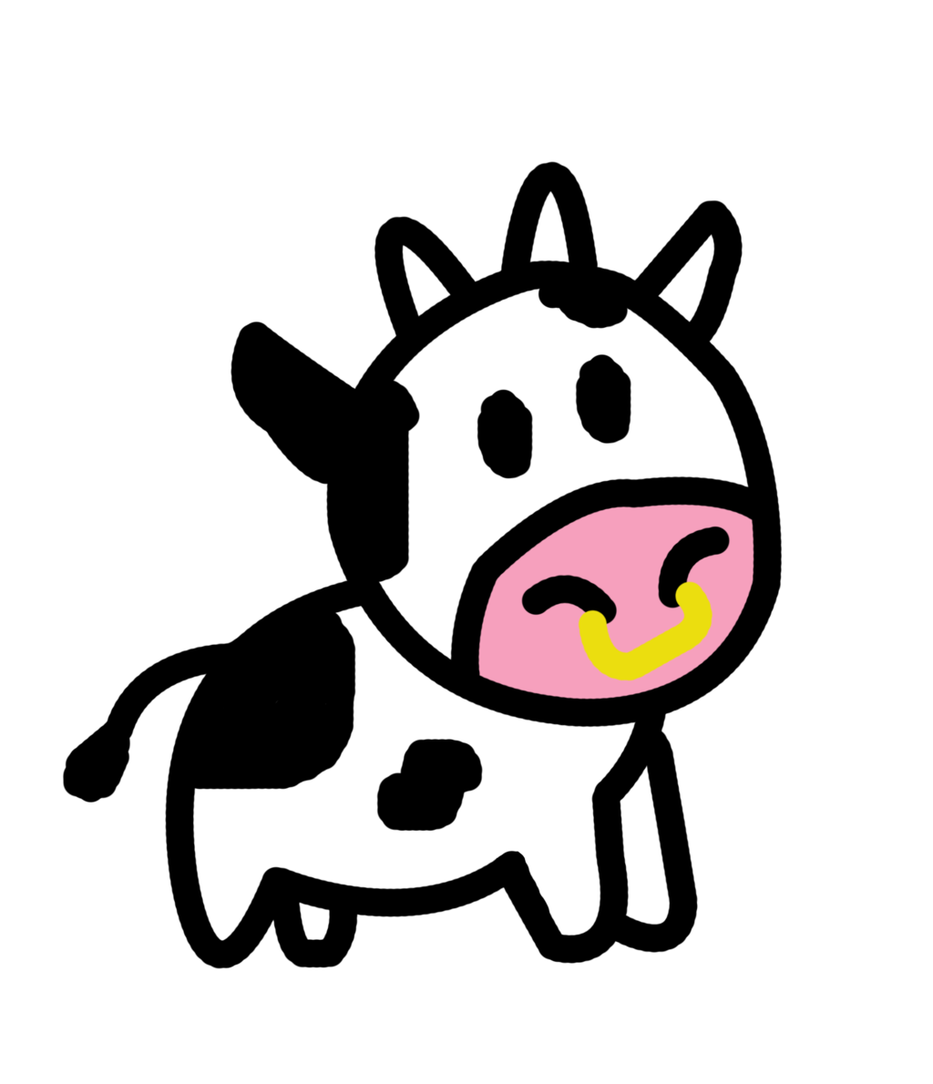Easy cow clipart