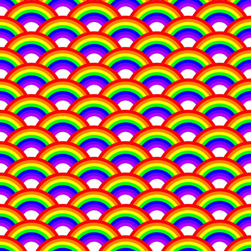 Clipart - Rainbow pattern