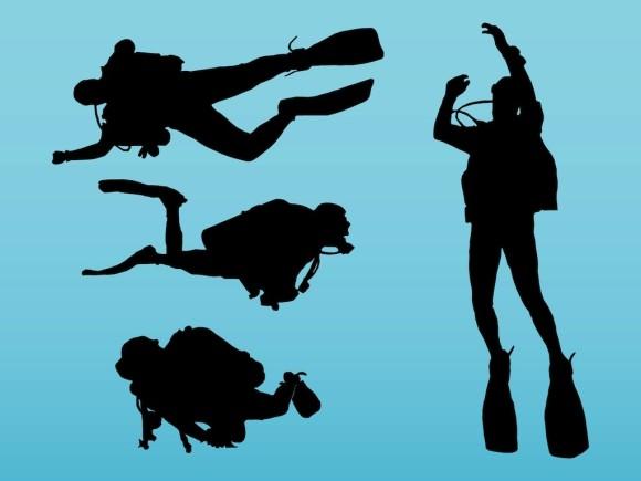 20+ Diver Silhouette Clip Art