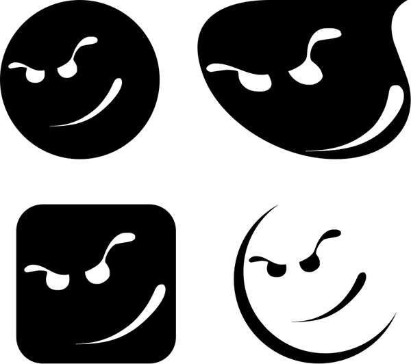 Cool Smileys Cartoon Faces Free vector in Open office drawing svg ...