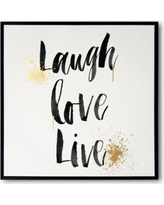 NOW! New Year Deal: "Live Laugh, Love" Wall Art by Tripar