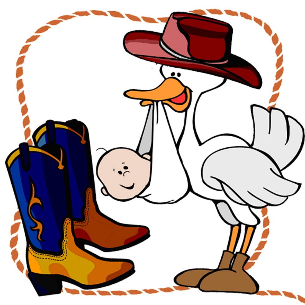 Cowboy Baby Shower Clipart